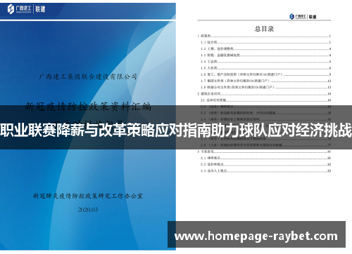 职业联赛降薪与改革策略应对指南助力球队应对经济挑战 职业联赛降薪与改革策略应对指南助力球队应对经济挑战